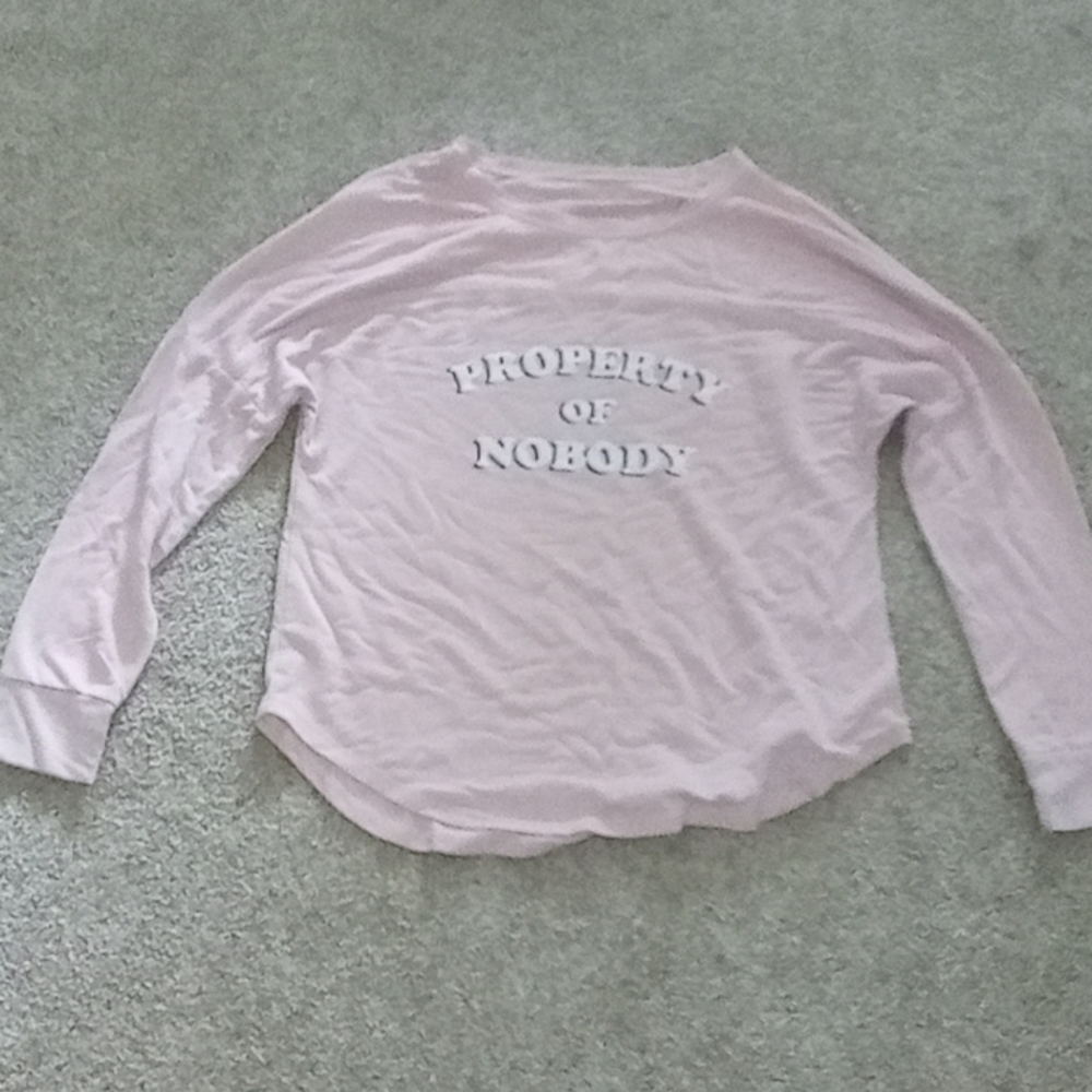 "PROPERTY OF NOBODY" long sleeve shirt